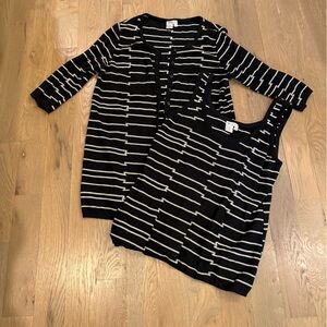 Worth Striped sweater set